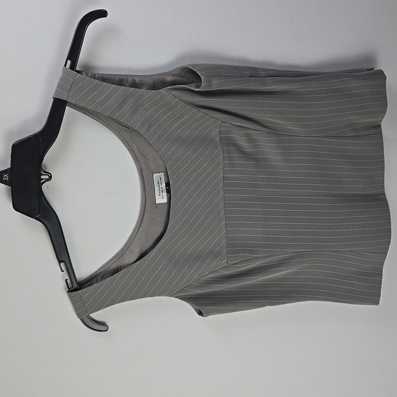 Tahari ASL Sophisticated Gray Pinstripe 3pc Women's Pants Suit, Sz 8 Career Work - Picture 9 of 14